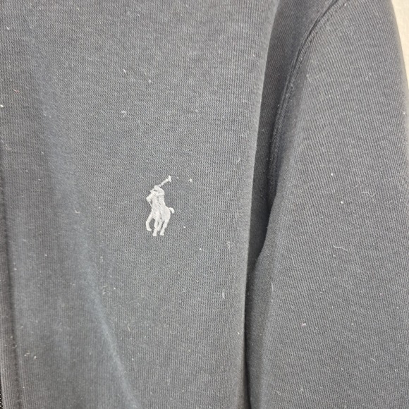 Polo Ralph Lauren Zip Up‎ Hoodie Boya Youth Small 8 Black Pockets - Picture 7 of 7